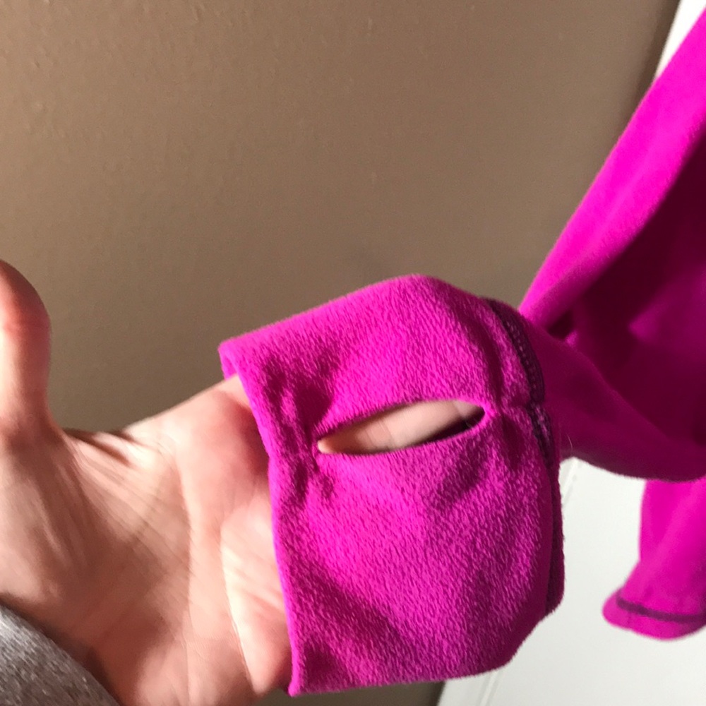 2X pink fleece zip up - Picture 3 of 4
